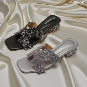 bling sprinkle block heels