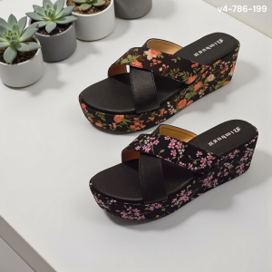 floral cross wedges