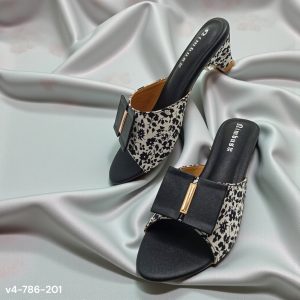 monochrome floral pencil heels