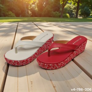 floral flipflop wedges