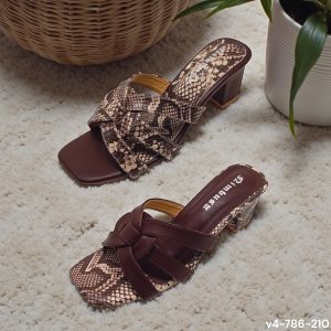 buckleknot block heels