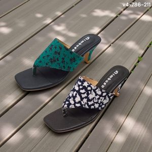 floral silhoette pencil heels