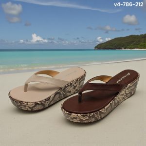 snakeskin platform wedges