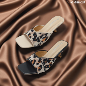 leopard print pencil heels