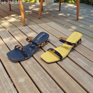 splatter block heels