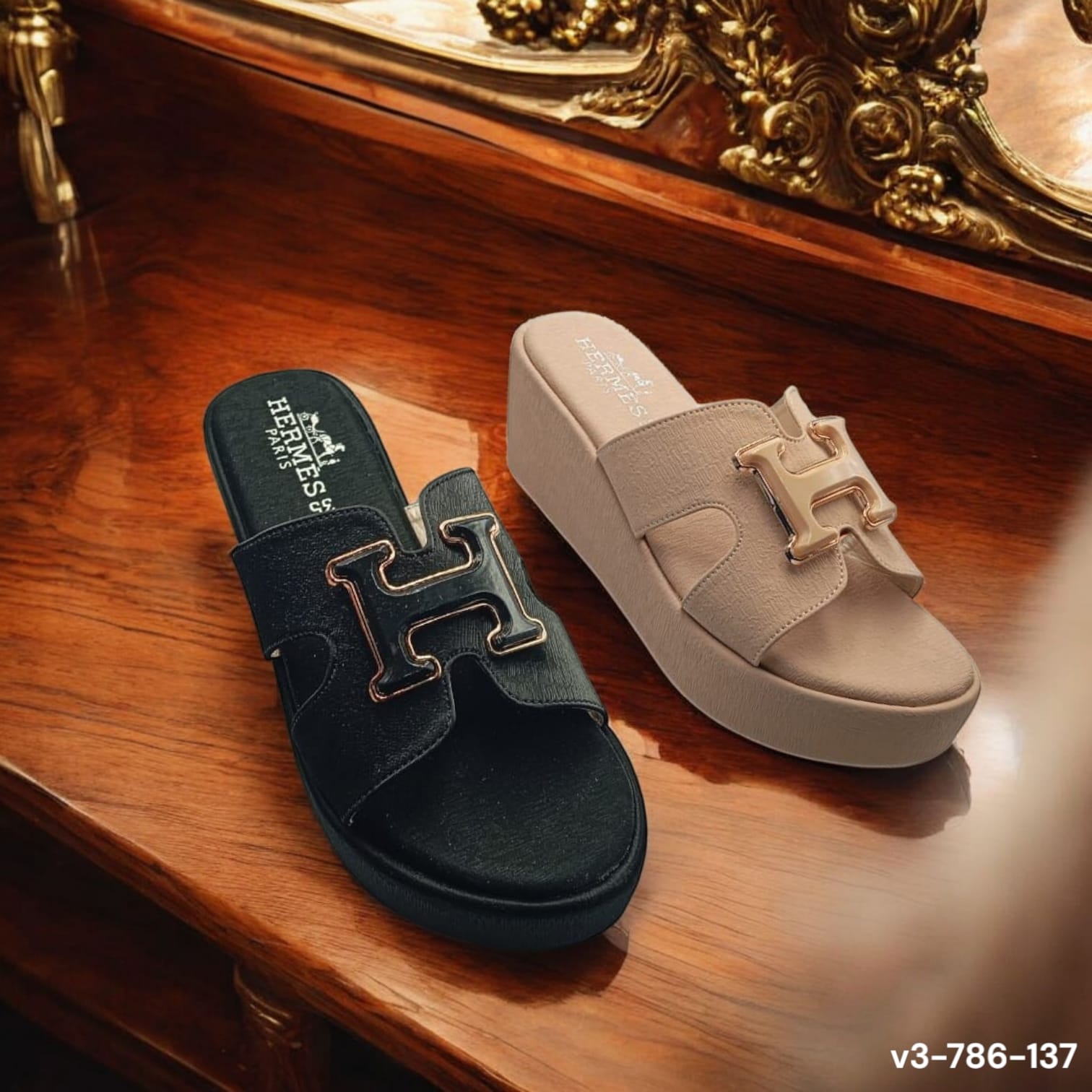 hermes slider platform wedge heels hermes slider platform wedge heels