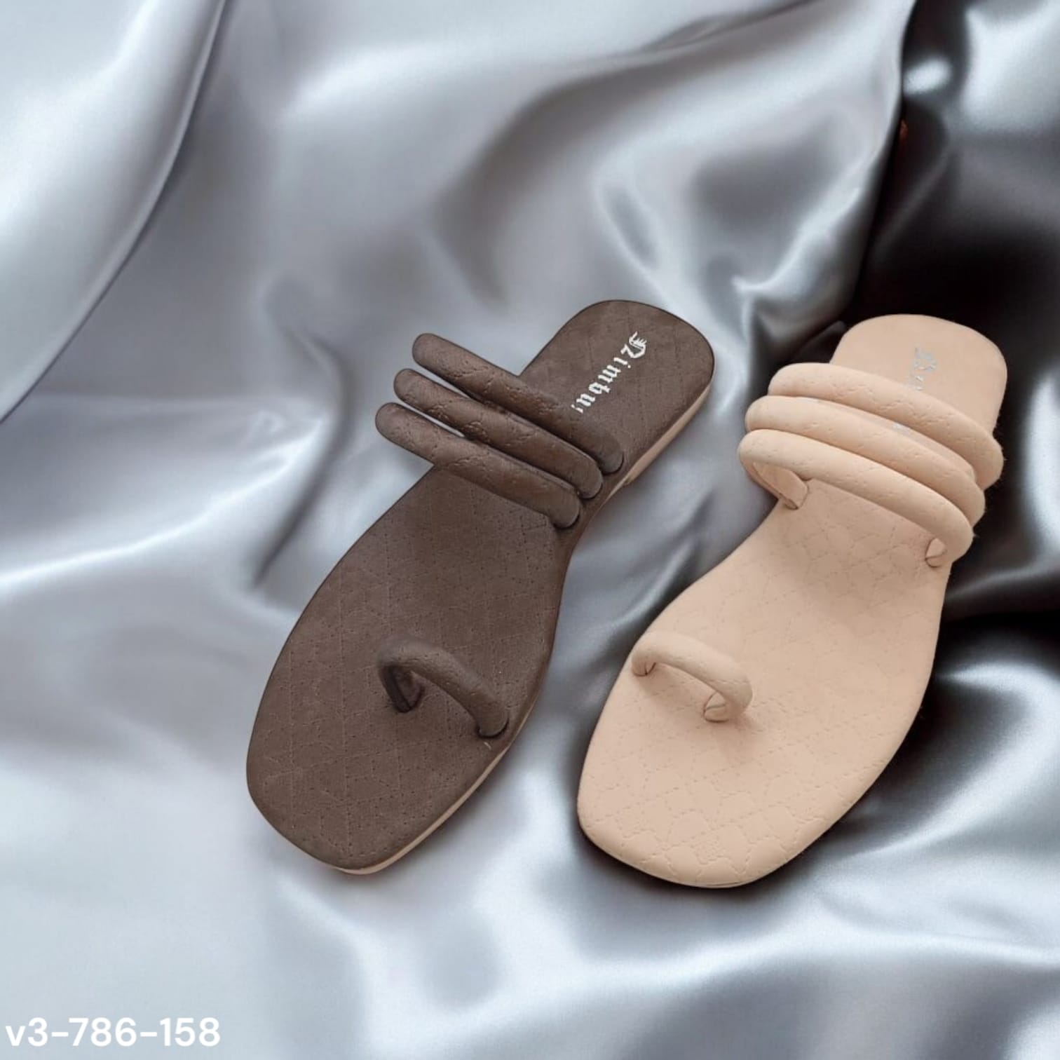 Triple Bridge Strap Flats